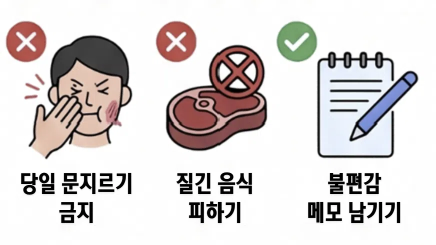 사각턱 보톡스 후 씹을 때 불편한 이유는? 5 씹는 불편을 줄이려면 어떻게 관리하나요?